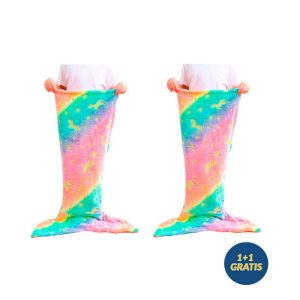MermaidBlanket, pătură în formă de coadă de sirenă pentru bebeluși 1 + 1 GRATUIT