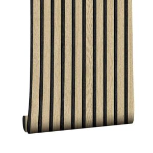 SlatWall, autocolant autoadeziv cu aspect de lemn natural (300 x 45 cm)