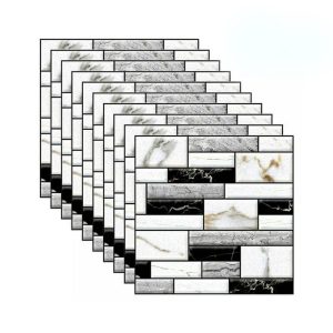 StickMarble, tapet autoadeziv 3D cu aspect de marmură (set de 10 buc.)