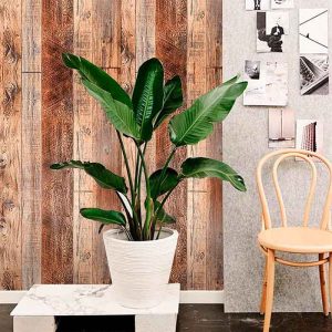 VintageWall, autocolant autoadeziv cu aspect de lemn natural (300 x 45 cm)