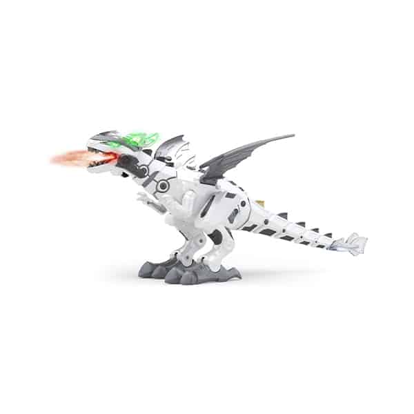 DinoStar, un dinozaur robot de jucărie pentru copii care scuipă aburi, se mișcă și răcnește precum un dinozaur adevărat!