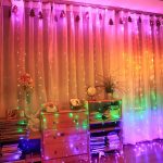 Perdea luminoasă cu 300 de lumini LED colorate, ColorfulCurtain