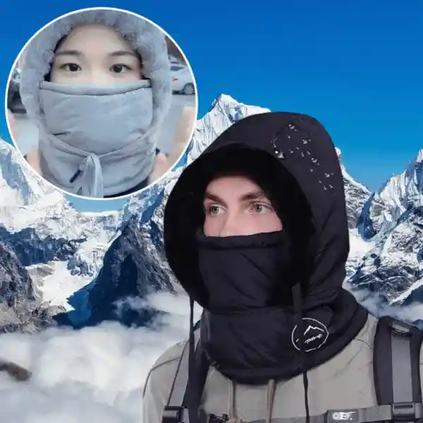 MuffHat, căciulă de iarnă cu fular și mască
