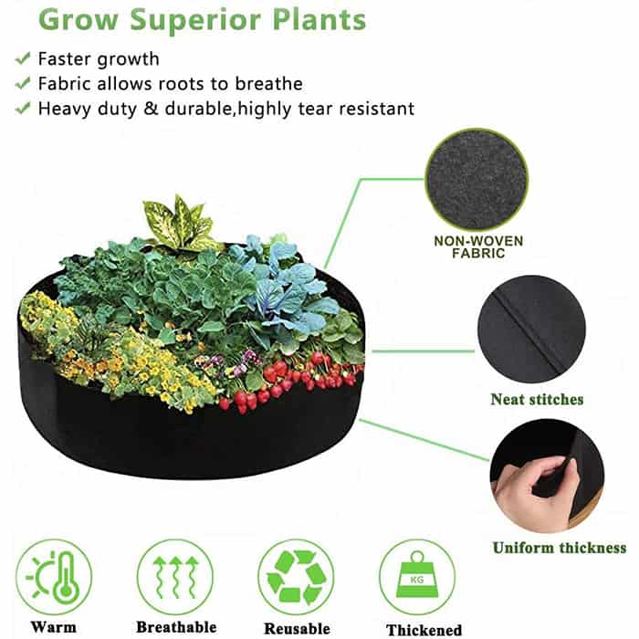 Garden GrowBag, o cutie de gradina pentru cultura plantelor realizata din material textil pentru o recolta bogata
