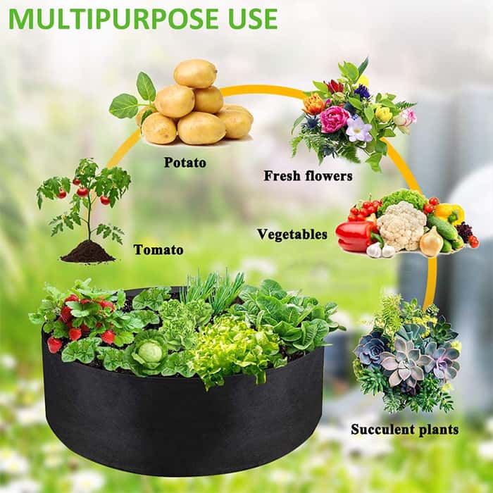 Garden GrowBag, o cutie de gradina pentru cultura plantelor realizata din material textil pentru o recolta bogata
