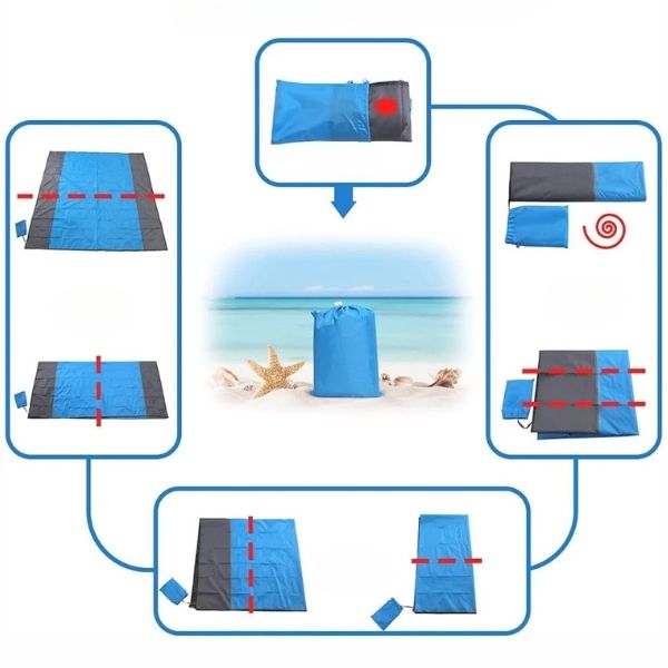 PLAJĂ, Saltea multifuncțională rezistentă la apă SandFree