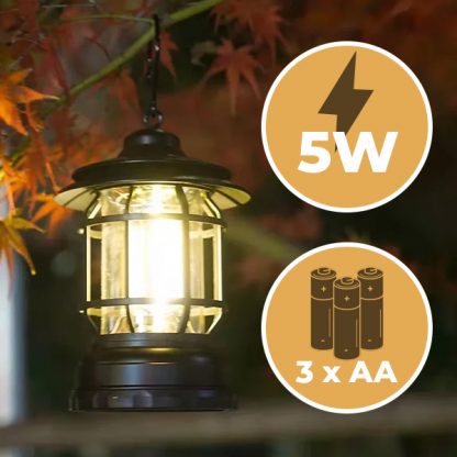 LANTERNLIGHT, Lanternă LED Retro