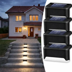 PatioLights, lumini solare de grădină LED impermeabile (4 buc.)