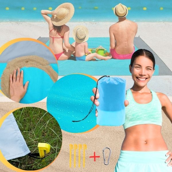 PLAJĂ, Saltea multifuncțională rezistentă la apă SandFree