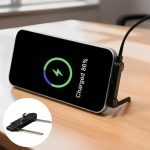 Cablu de încărcare 2în1 cu suport pentru telefon, Bracky