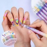 Set de markere pentru decorarea unghiilor, 12 bucăți, ArtNails