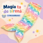 MermaidBlanket, pătură pentru copii în formă de coadă de sirenă